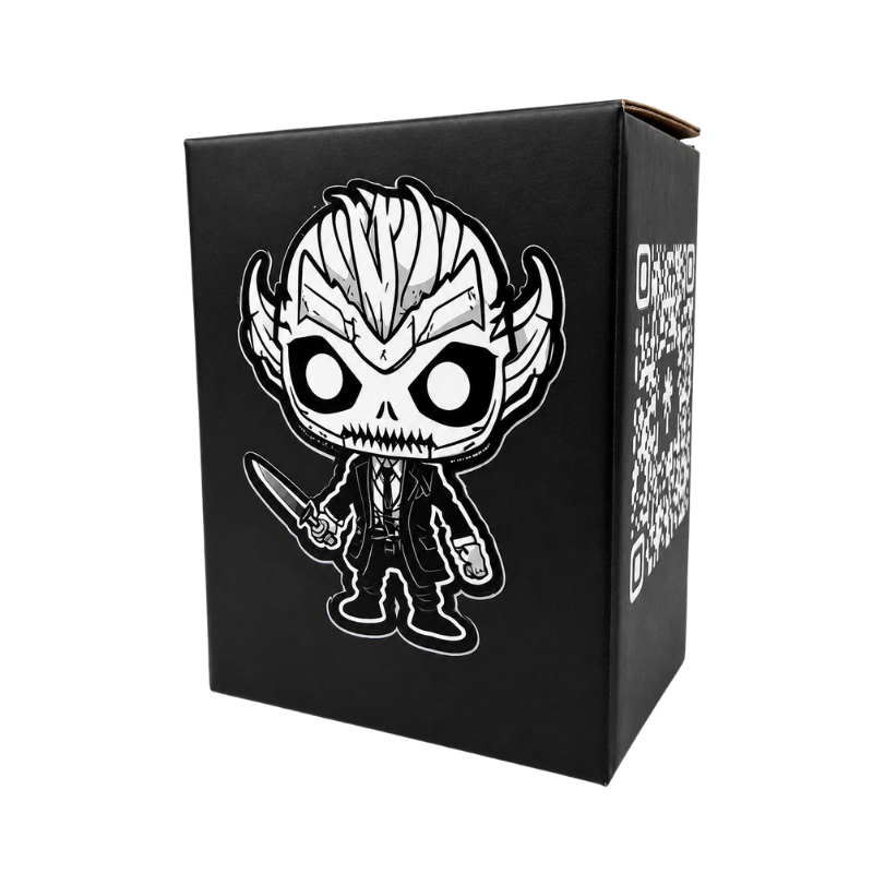 Retail packaging for the Funko Slayer Armor display case designed for standard 4-inch Funko Pop! protectors with a magnetic stackable lid.