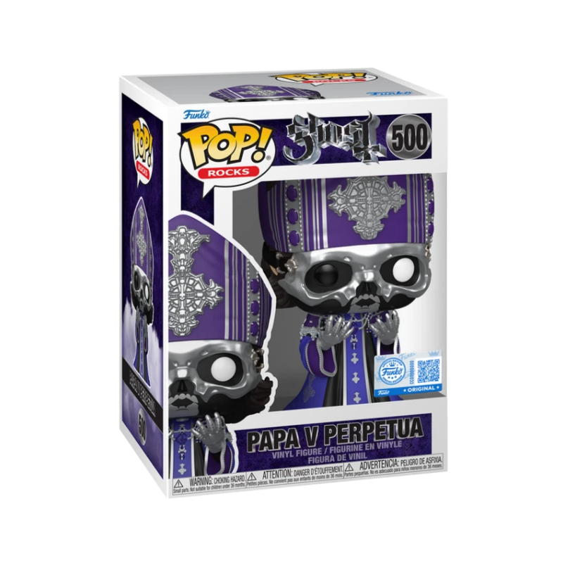 Papa V Perpetua Funko Pop! #500 Hot Topic Exclusive stock photo in-box from Ghost