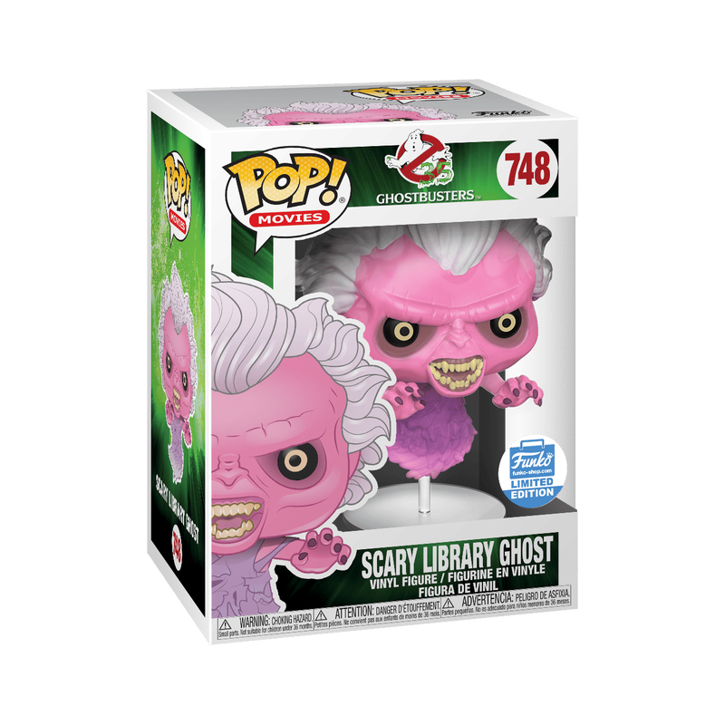 Ghostbusters Scary Library Ghost Exclusive Funko Pop Packaging