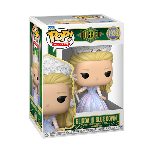 Funko Pop! Wicked For Good Glinda in Blue Gown #1926 Funko Pop box packaging front view