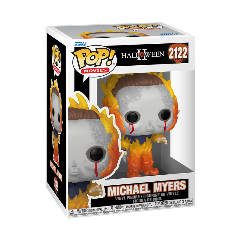 Michael Myers on Fire Funko Pop! #2122 stock photo in-box from Halloween II
