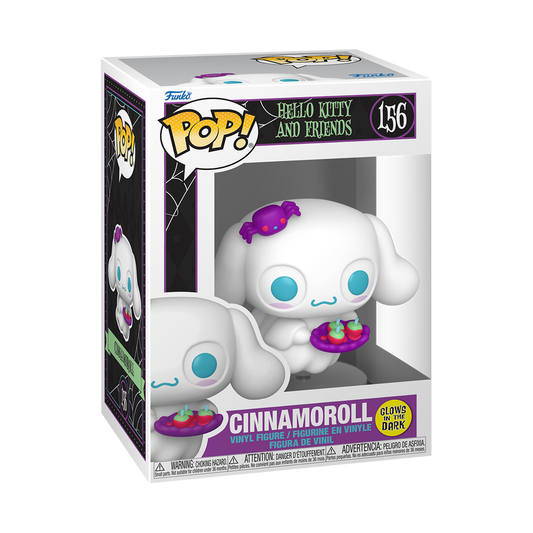 Cinnamoroll Spooky Funko Pop! #156 Glow stock photo in-box from Hello Kitty and Friends