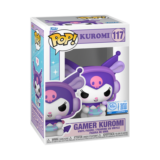 Gamer Kuromi Funko Pop #117 Exclusive in box packaging
