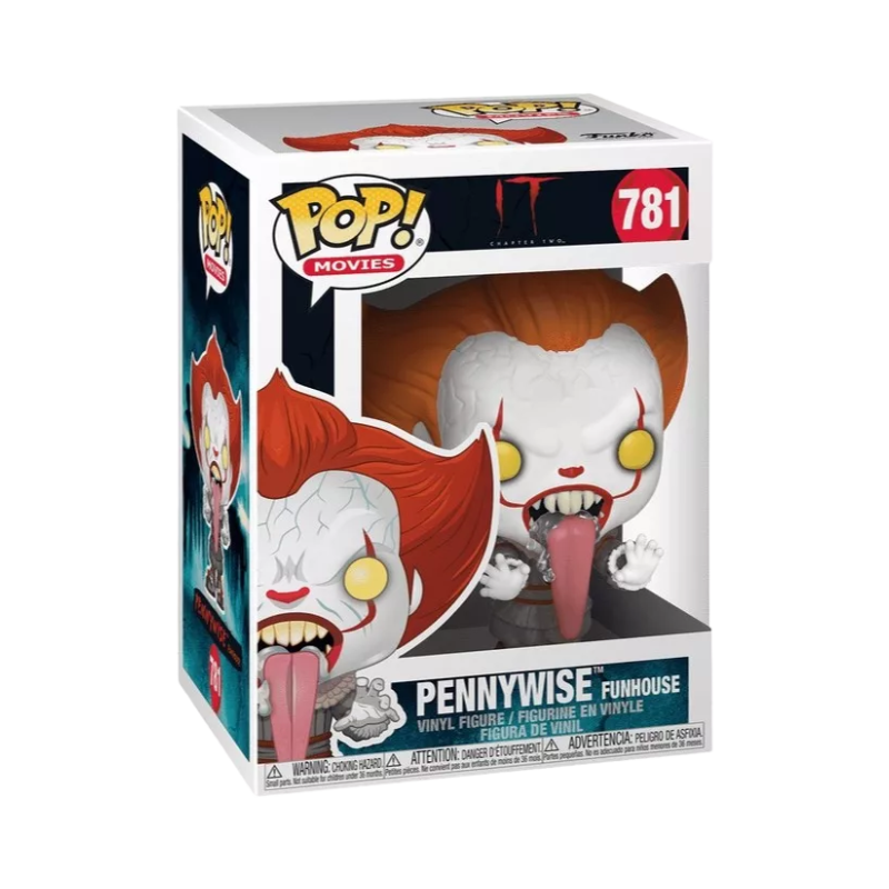Pennywise Funhouse Funko Pop! #781 stock photo in box figure from IT Chapter 2