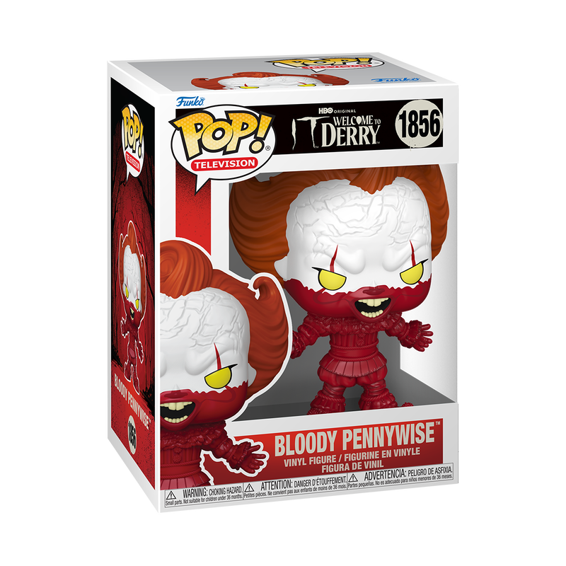 Blood Pennywise Funko Pop! #1856 stock photo in-box IT Welcome to Derry