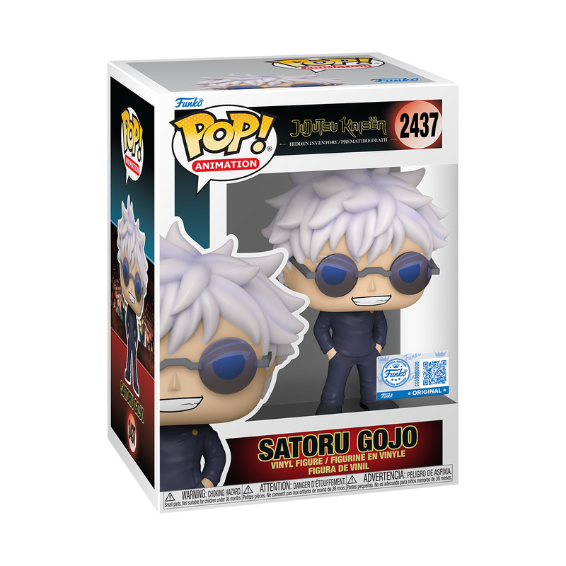 Young Satoru Gojo with Glasses Funko Pop! #2437 Exclusive stock photo in-box from Jujutsu Kaisen