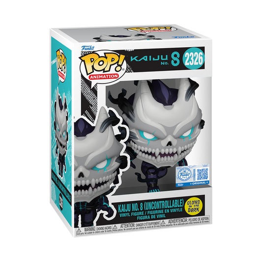 Kaiju No. 8 (Uncontrolled) Funko Pop! #2326 Glow-in-the-Dark stock photo in-box Kaiju No. 8