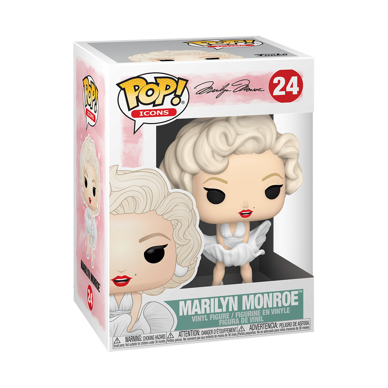 Marilyn Monroe Funko Pop! #24 White Dress stock photo in-box Marilyn Monroe