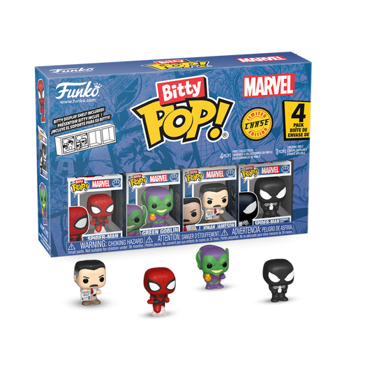 Marvel Bitty Pop! 4-Pack Series 1 Funko Pop! stock photo out-of-box Marvel
