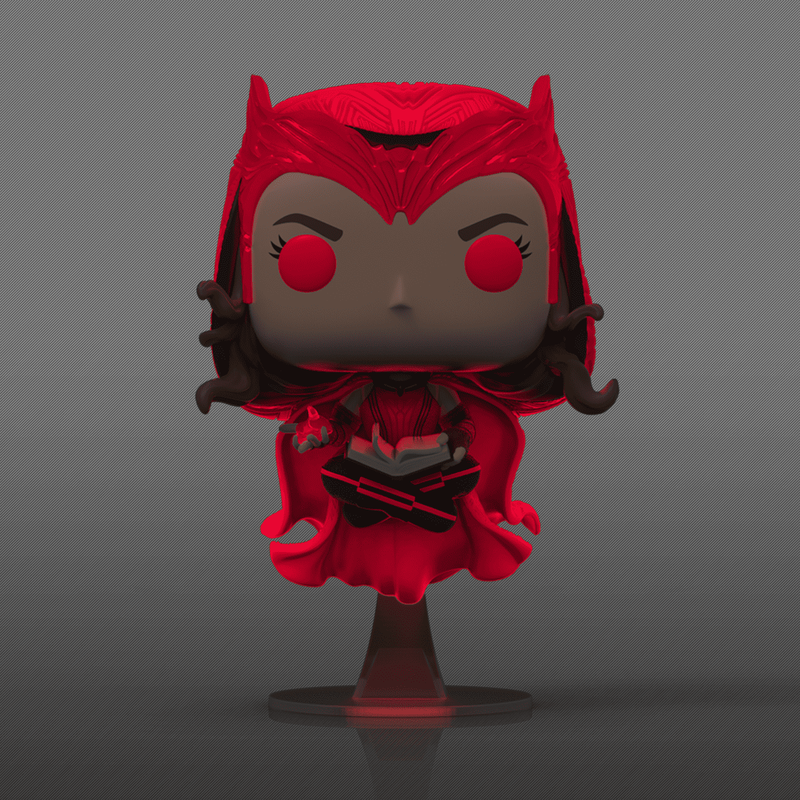 Marvel Wanda Vision Scarlet Witch Entertainment Earth Exclusive Glow Funko Pop Figure Glowing