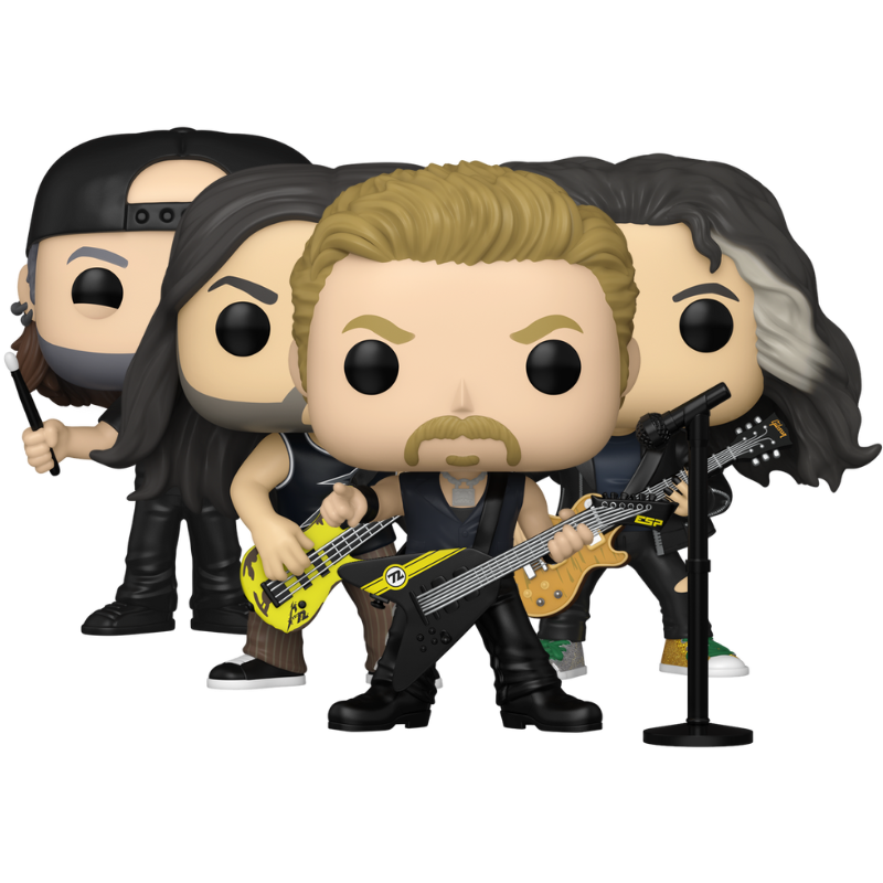 Funko Pop! Metallica – James Hetfield #484, Lars Ulrich #485, Kirk