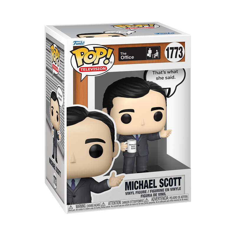 Funko Pop! The Office Michael Scott “That’s What She Said.” #1773 Funko Pop box packaging front view