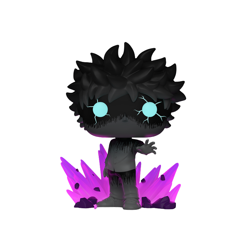 Mob with Aura Funko Pop! #2406 Glow Exclusive glow-in-the-dark stock photo out-of-box from Mob Psycho 100