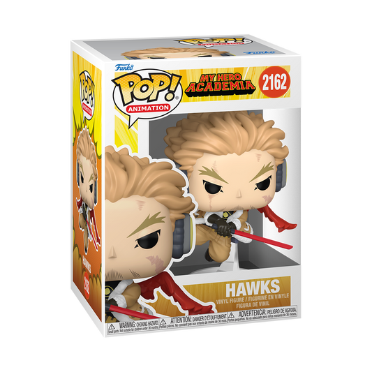 Hawks (Fierce Wings Quirk) Funko Pop! #2162 in box packaging from My Hero Academia