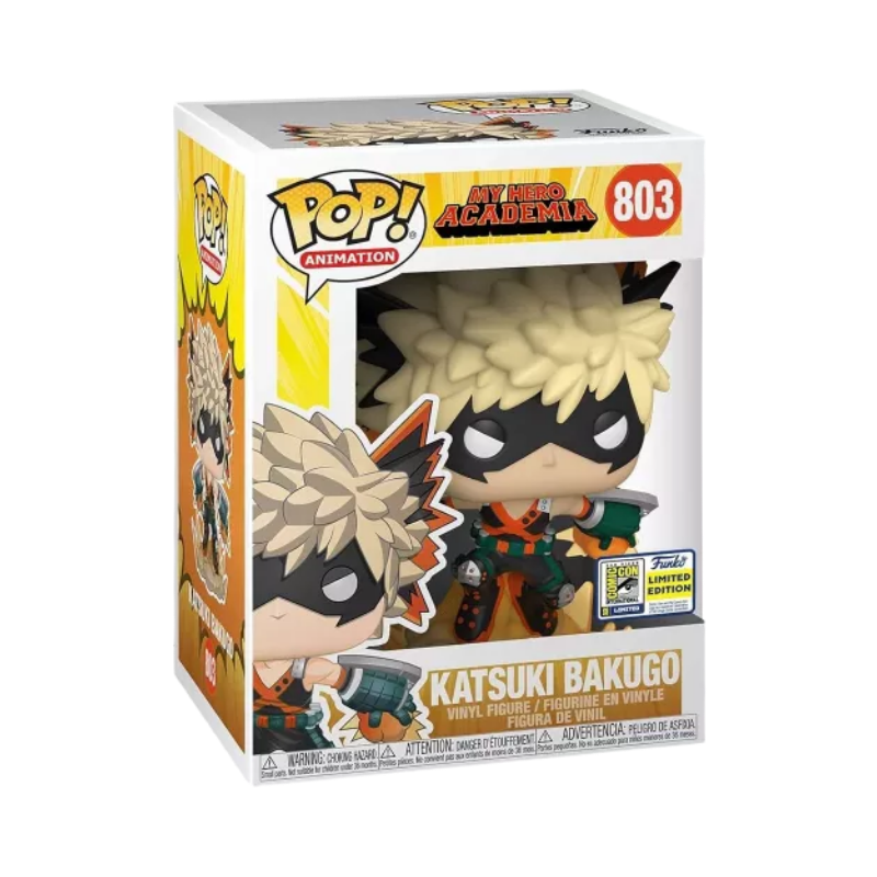 Katsuki Bakugo Funko Pop! #803 Convention Exclusive 2020 stock photo in-box from My Hero Academia