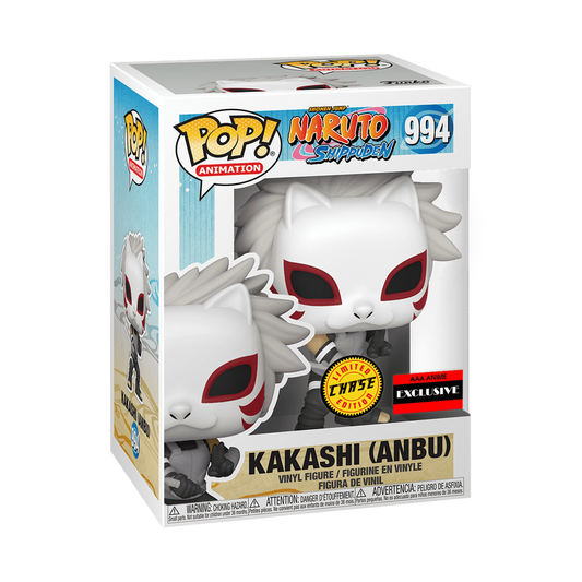 Kakashi Anbu Funko Pop! #994 Chase AAA Anime Exclusive stock photo in-box from Naruto Shippuden