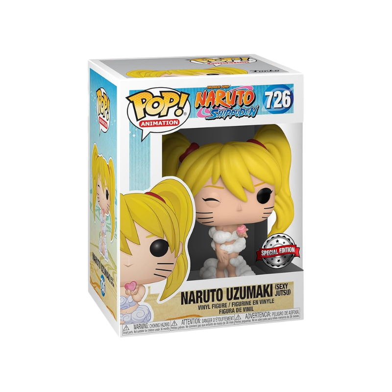 Naruto Uzumaki Funko Pop! #726 Special Edition stock photo in-box from Naruto Shippuden