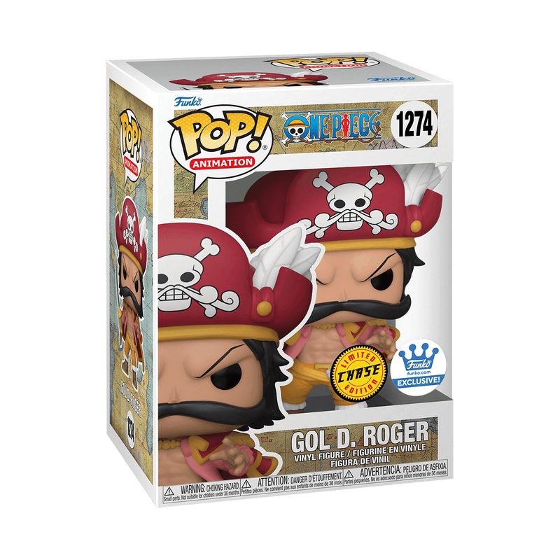 Gol D. Roger with Hat Funko Pop! #1274 Chase Funko Exclusive stock photo in-box from One Piece