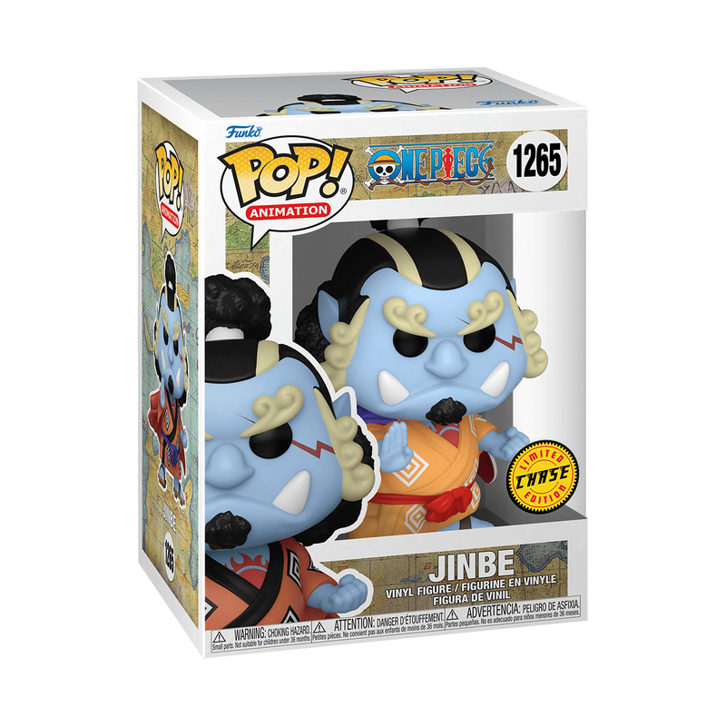 Jinbe Funko Pop! #1265 Chase stock photo in-box from One Piece