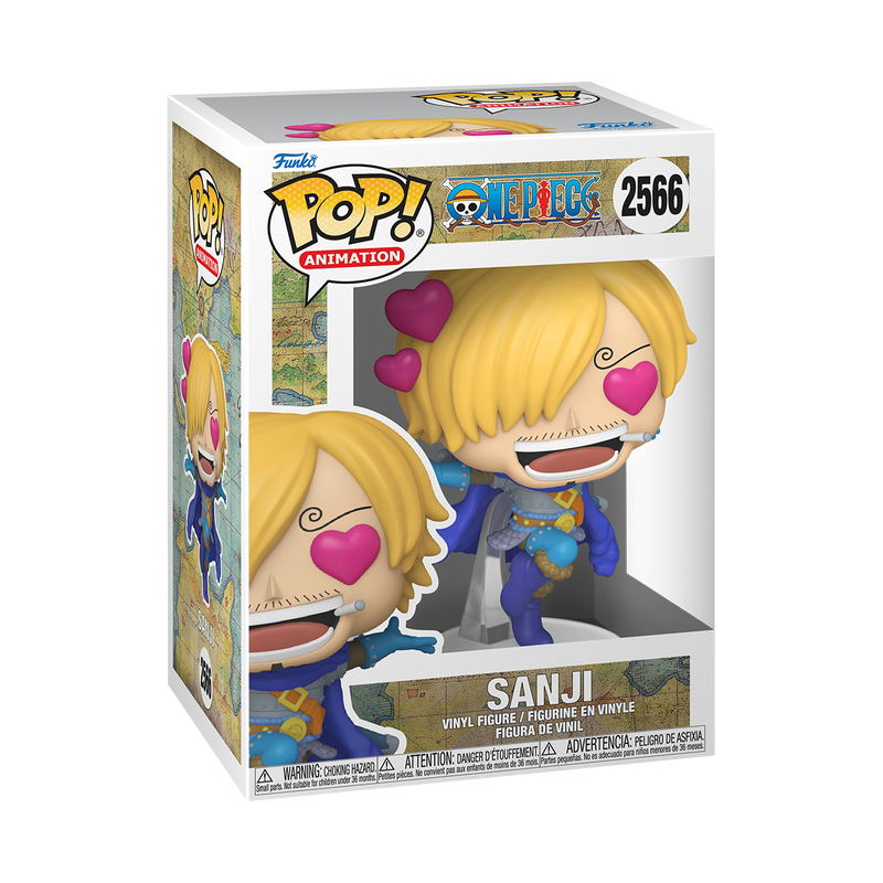 Sanji Swooning Funko Pop! #2566 stock photo in-box from One Piece