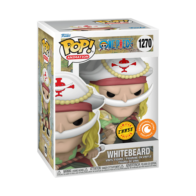 Young Whitebeard Funko Pop! #1270 Chase Crunchyroll Store Exclusive stock photo in-box from One Piece