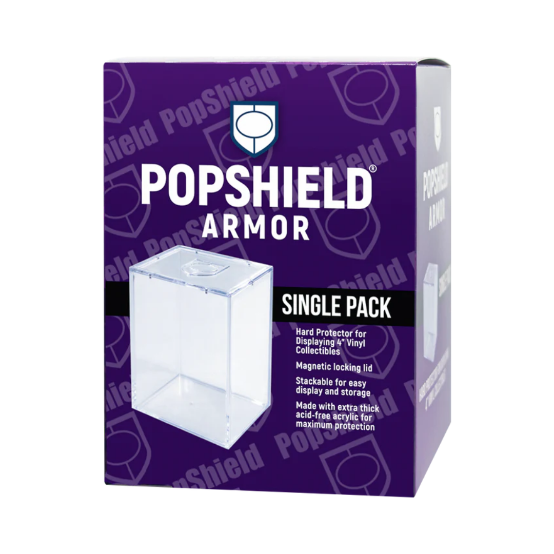 PopShield Armor Funko Pop protector for standard 4-inch Pops stock photo in-box magnetic lid