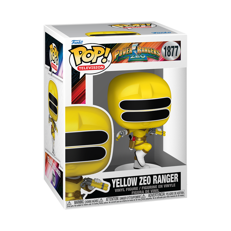 Yellow Zeo Ranger Funko Pop! #1877 stock photo in-box Power Rangers Zeo