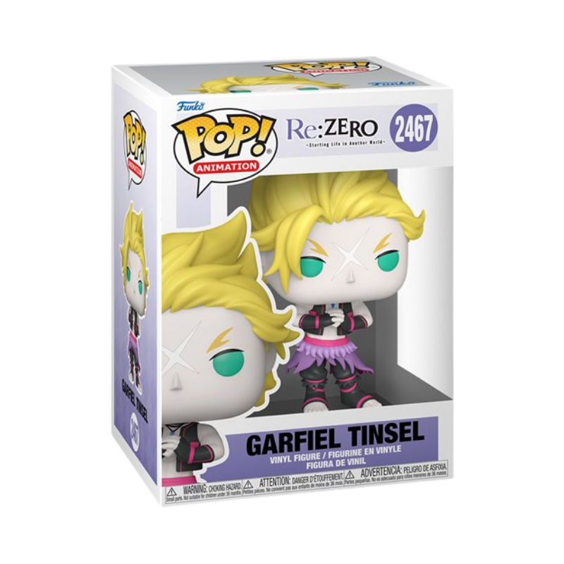 Garfiel Tinsel Funko Pop! #2467 stock photo in-box from Re:Zero - Starting Life in Another World