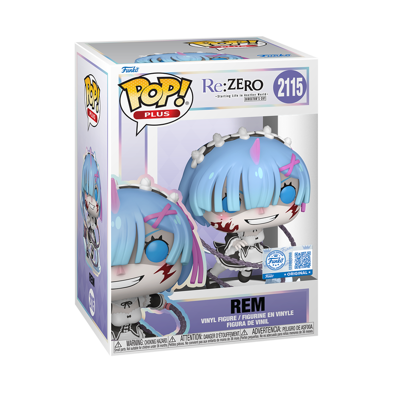 Funko Pop! Re:Zero Rem with Morningstar #2115 Exclusive in-box packaging photo