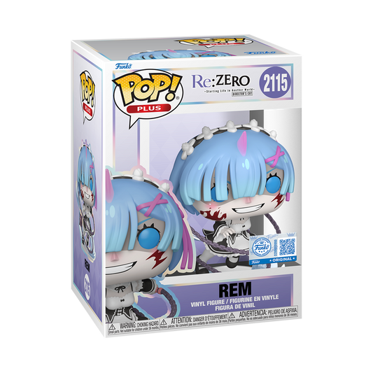 Funko Pop! Re:Zero Rem with Morningstar #2115 Exclusive in-box packaging photo