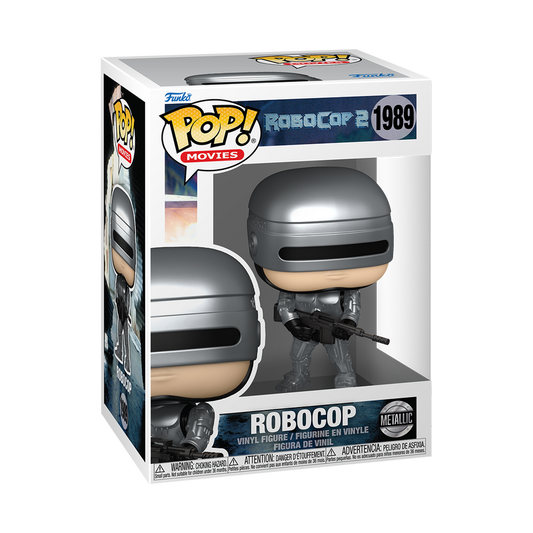 RoboCop Funko Pop! #1989 Metallic stock photo in-box RoboCop 2