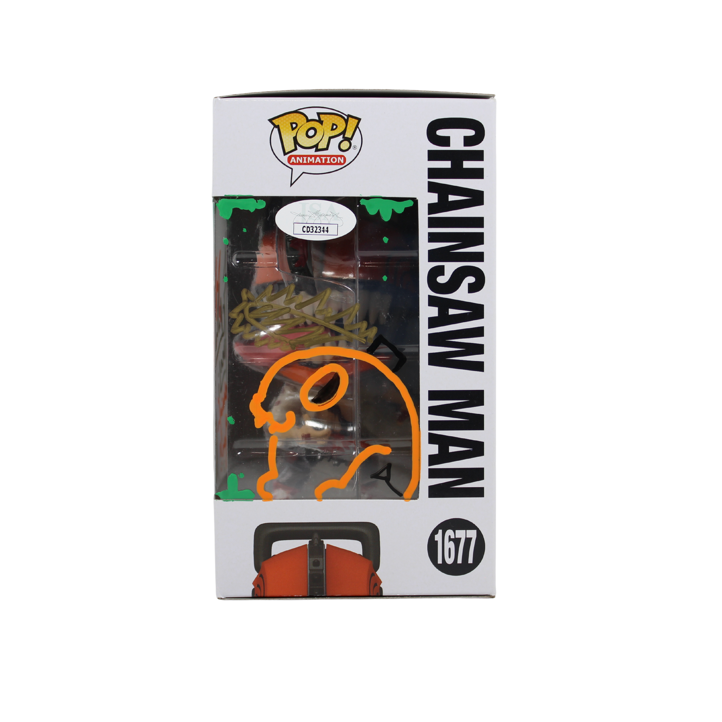 Ryan Colt Levy Signed Chainsaw Man Chase Funko Pop Figure Right Side