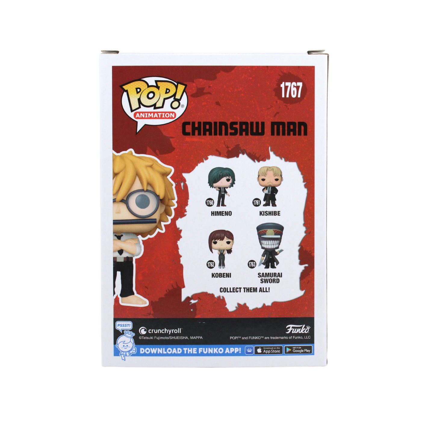 Ryan Colt Levy Signed Chainsaw Man Denji Funko Exclusive Funko Pop Figure Back