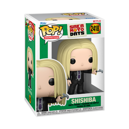 Shishiba Funko Pop! #2418 stock photo in-box from Sakamoto Days