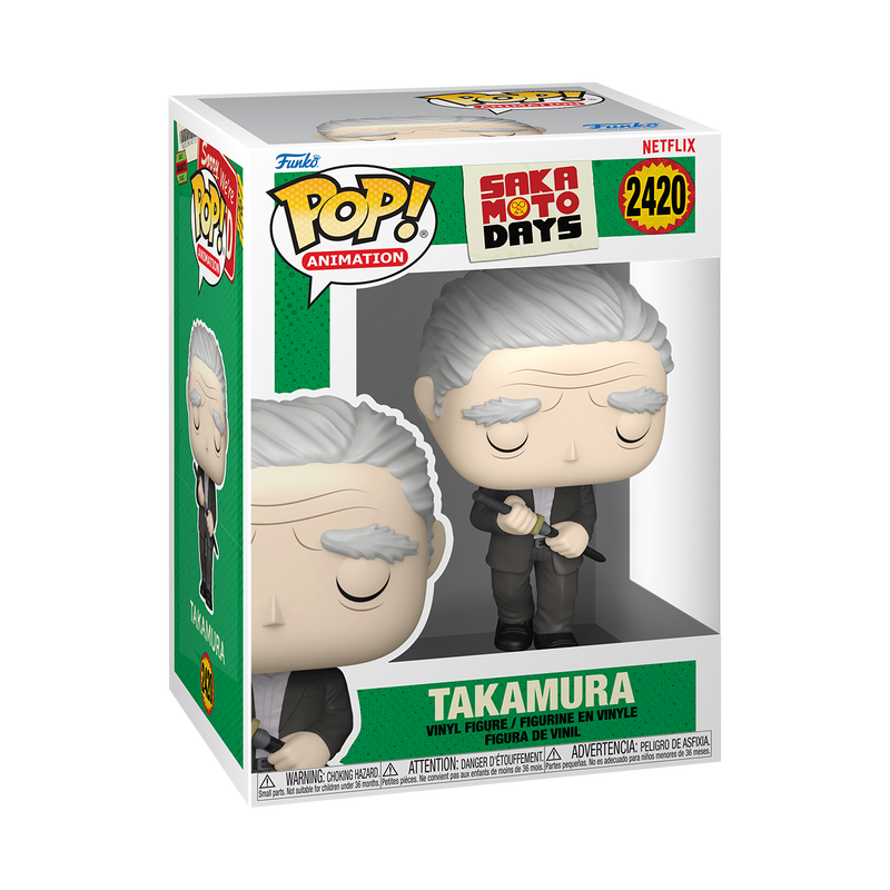 Takamura Funko Pop! #2420 stock photo in-box from Sakamoto Days