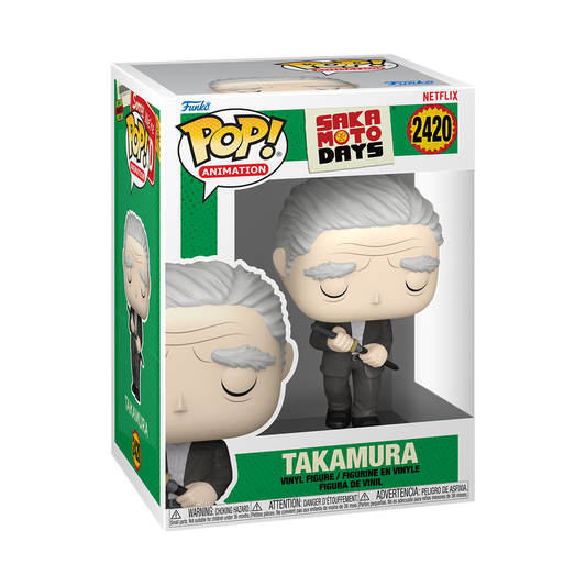 Takamura Funko Pop! #2420 stock photo in-box from Sakamoto Days