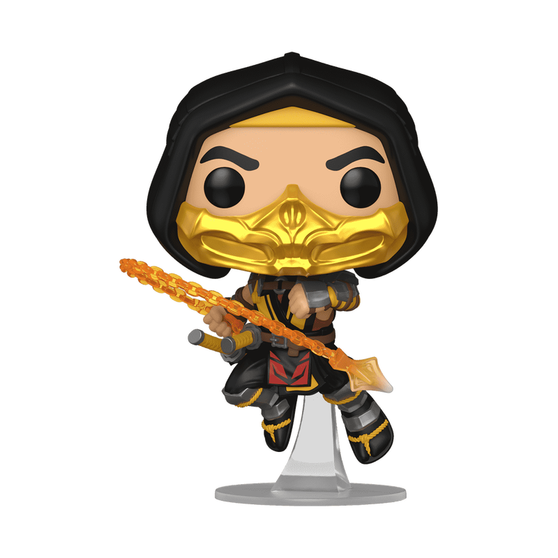 Scorpion Mortal Kombat 11 Funko Pop Figure Holding Kunai