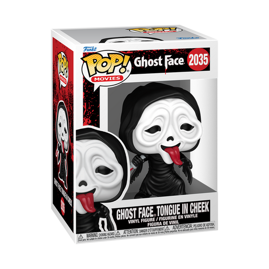 Ghost Face with Tongue in Cheek Funko Pop! #2035 stock photo in-box Scream
