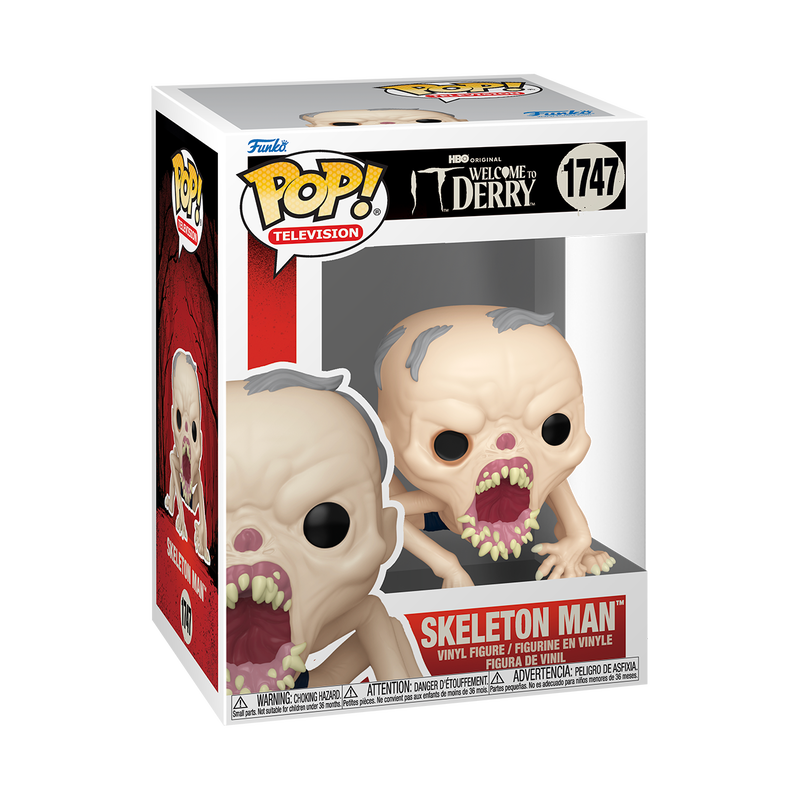 Funko Pop! IT Welcome to Derry Skeleton Man #1747 Funko Pop box packaging front view