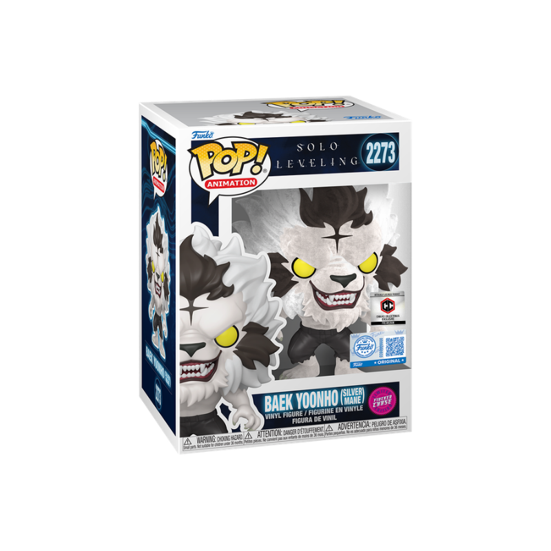 Baek Yoonho Funko Pop! #2273 Flocked Chase Chalice Collectibles Pre-Release stock photo in-box Solo Leveling