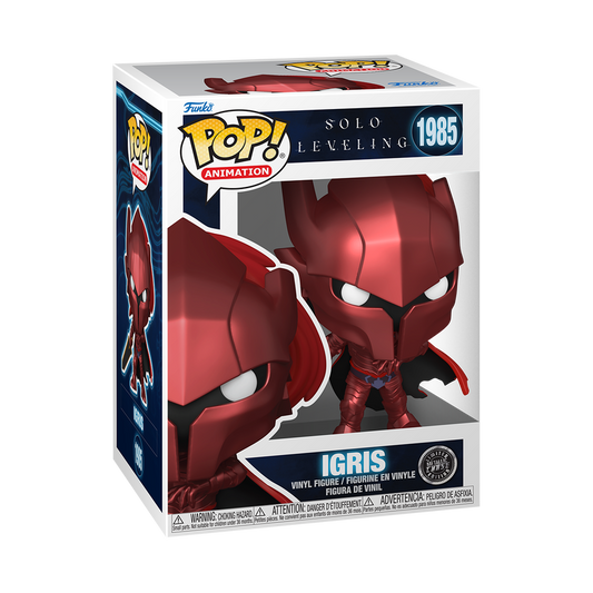 Igris Funko Pop! #1985 Chase stock photo in-box from Solo Leveling