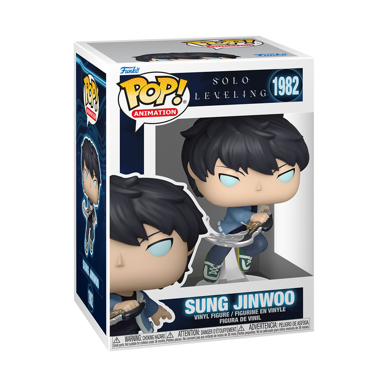 Sung Jinwoo Funko Pop! #1982 Common stock photo in-box from Solo Leveling