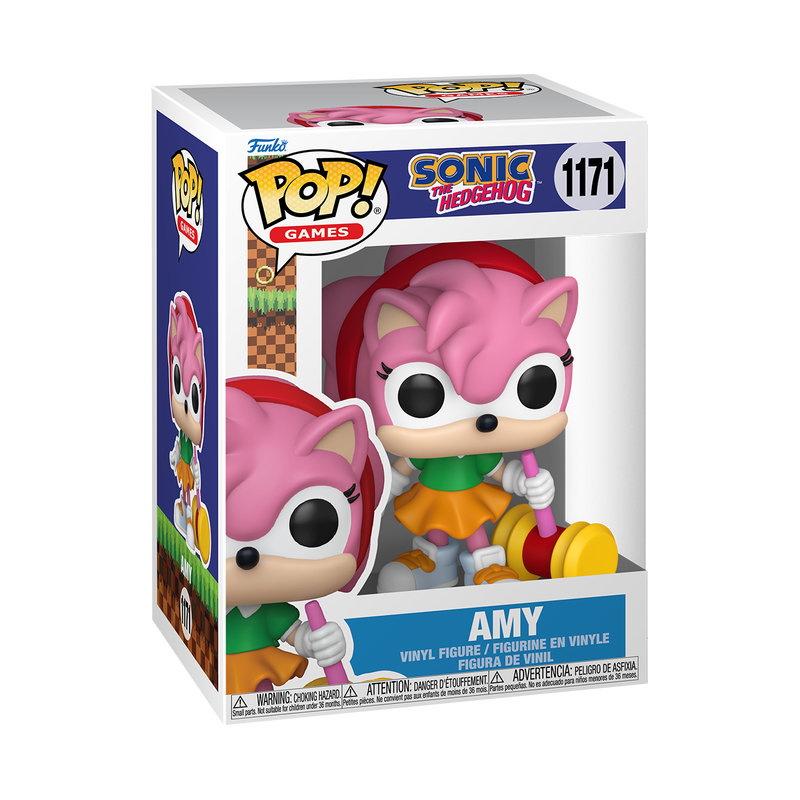 Amy Rose Funko Pop! #1171 stock photo in-box Sonic the Hedgehog