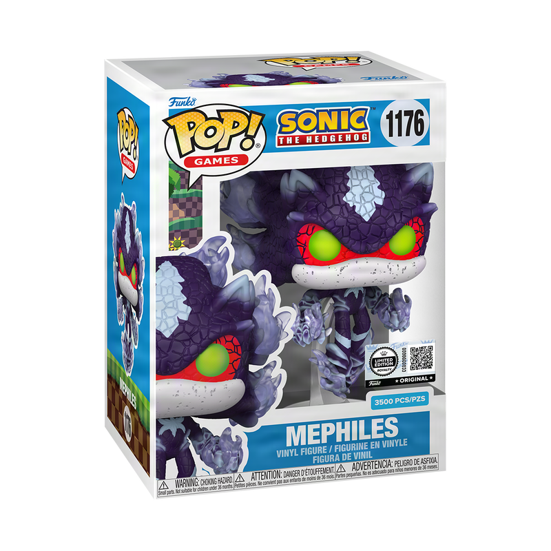 Mephiles Funko Pop! #1176 Exclusive Limited Edition 3500 Pieces stock photo in-box from Sonic the Hedgehog
