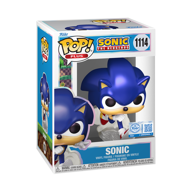 Sonic The Hedgehog Sonic Funko Pop Plus Packaging