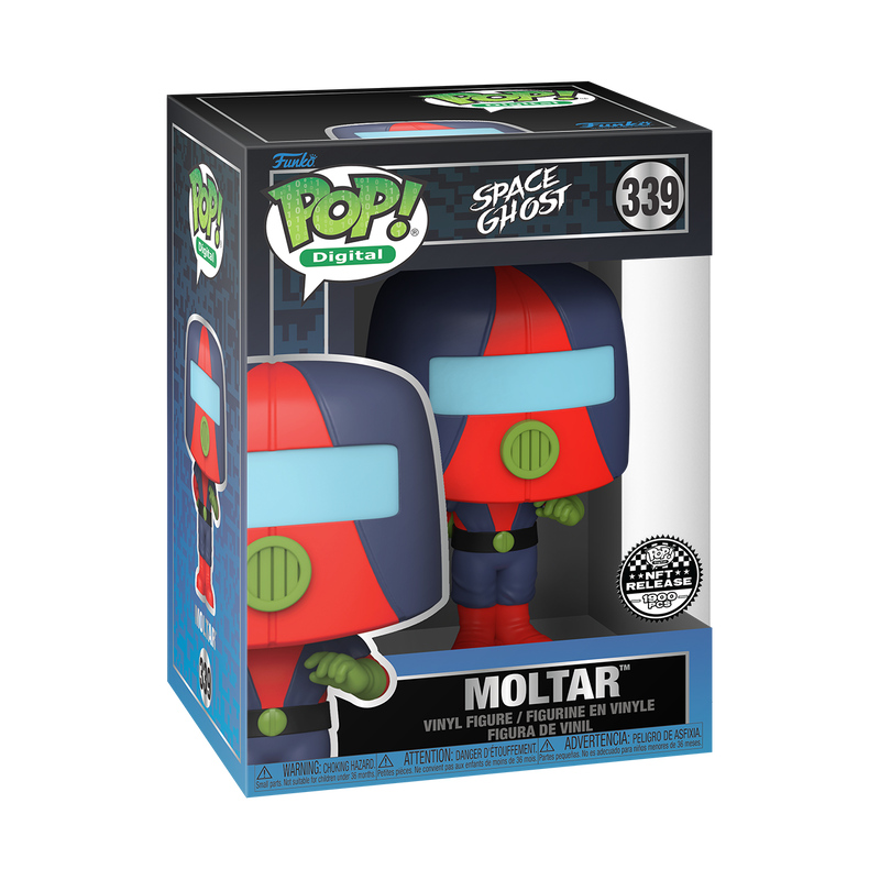 Moltar Funko Pop! #339 NFT Release 1900 Pcs stock photo in-box from Space Ghost