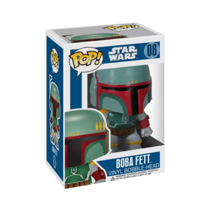 Boba Fett Funko Pop! #08 stock photo in-box from Star Wars
