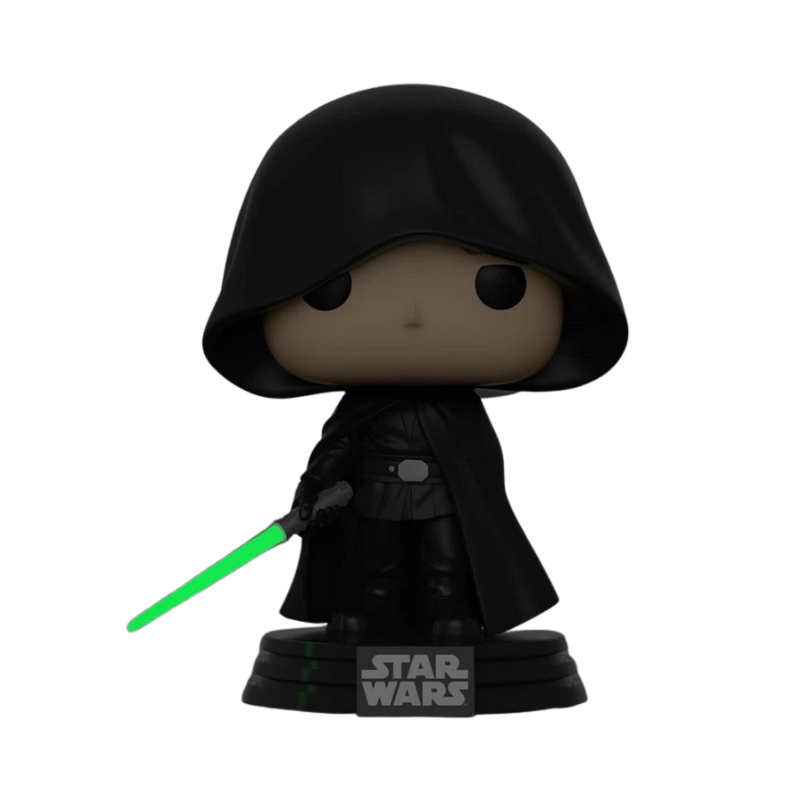 Luke Skywalker Funko Pop! #501 Entertainment Earth Exclusive Glow glow-in-the-dark stock photo out-of-box from Star Wars The Mandalorian