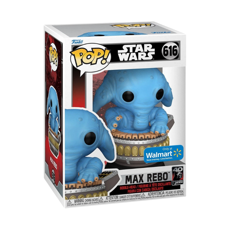 Max Rebo Funko Pop! #616 Walmart Exclusive stock photo in-box from Star Wars