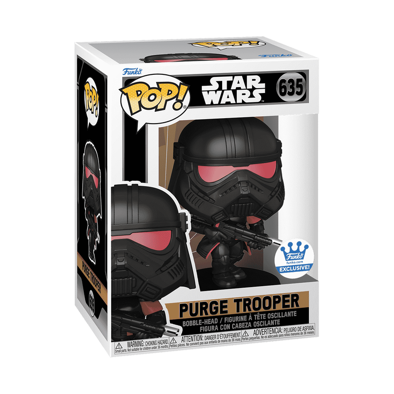 Purge Trooper Funko Pop! #635 Exclusive stock photo in-box from Star Wars